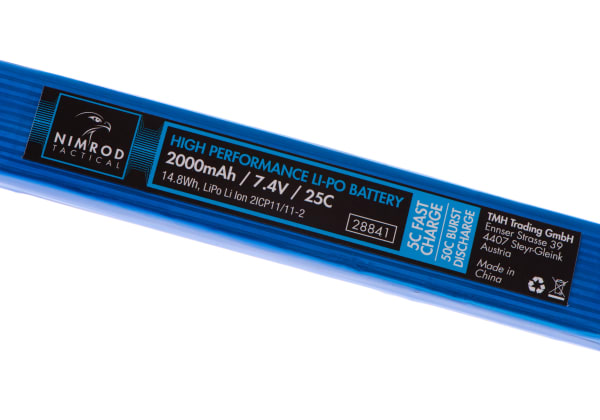 Nimrod Lipo 7.4V 2000mAh 25C Twin Type T-Plug