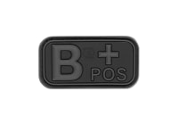 JTG Bloodtype Rubber Patch B Pos
