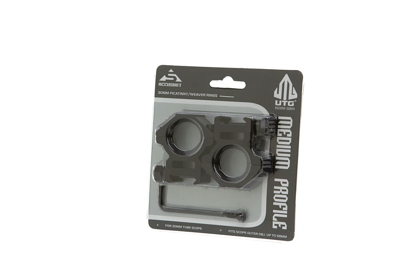 Leapers 30mm Mount Rings Medium