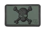 JTG Pirate Skull Rubber Patch