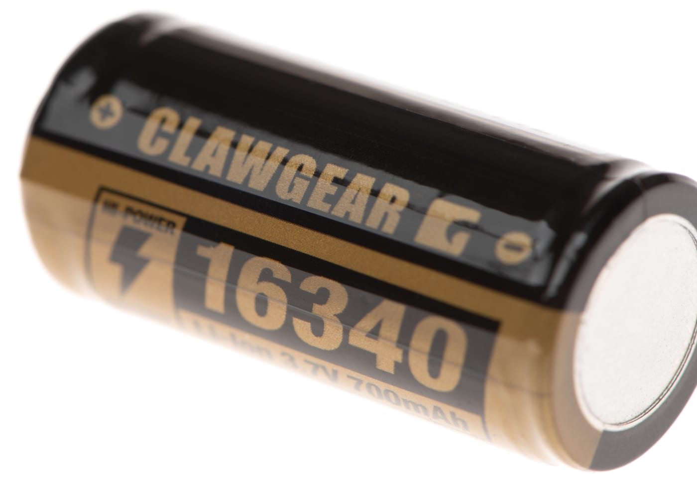 Clawgear 16340 Battery 3.7V 700mAh