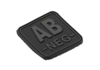 JTG Bloodtype Square Rubber Patch AB Neg