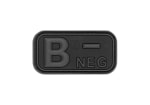 JTG Bloodtype Rubber Patch B Neg