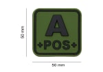 JTG Bloodtype Square Rubber Patch A Pos