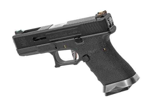 WE G-Force 19 BK Silver Barrel Metal Version GBB