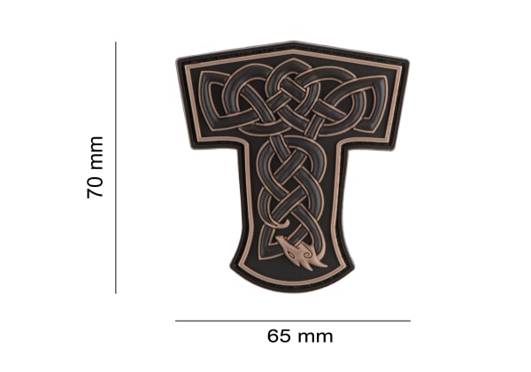 JTG Thors Hammer Dragon Rubber Patch