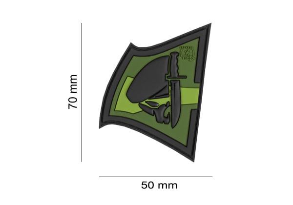 JTG Rebel Skull Rubber Patch