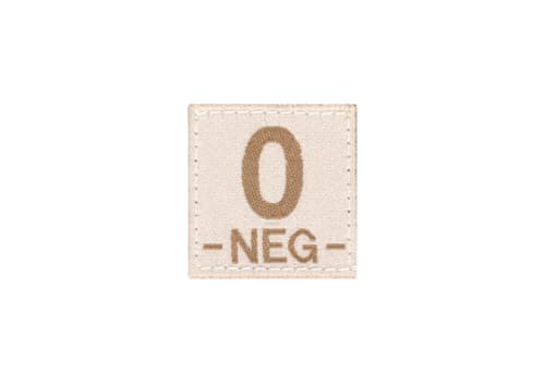 Clawgear 0 Neg Bloodgroup Patch