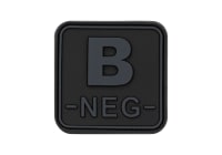 JTG Bloodtype Square Rubber Patch B Neg