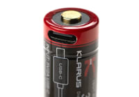 Klarus 16340 USB-C Rechargeable Battery 3.7V 850mAh