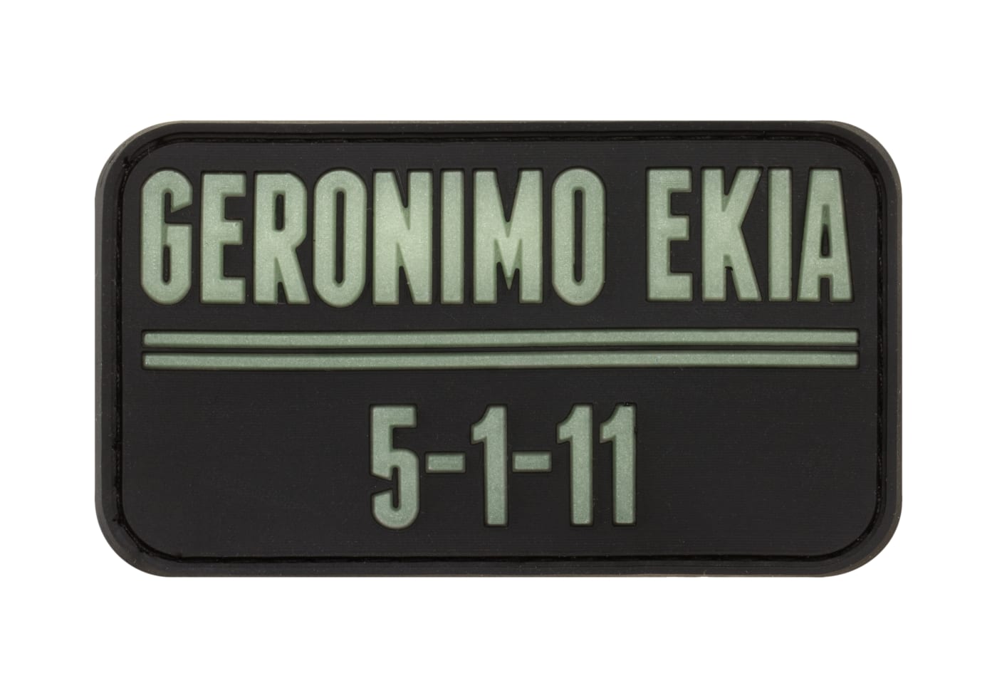 JTG Geronimo EKIA Rubber Patch Glow in the Dark