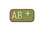 JTG Bloodtype Rubber Patch AB Pos