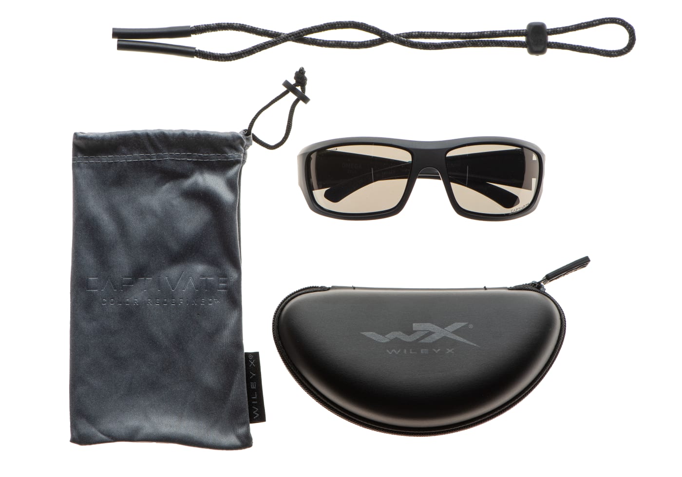 Wiley X WX Omega Captivate Polarized Grey