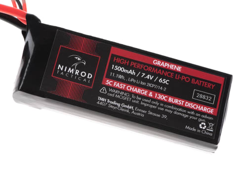 Nimrod Lipo 7.4V 1500mAh 65C Graphene Mini Type