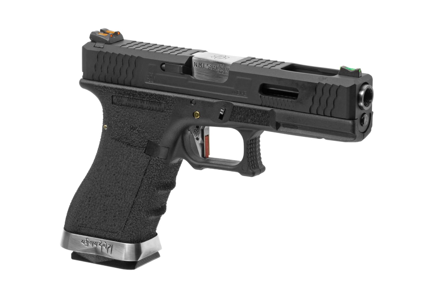 WE G-Force 17 BK Silver Barrel Metal Version GBB