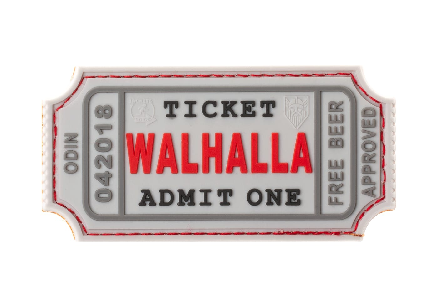 JTG Large Walhalla Ticket Rubber Patch