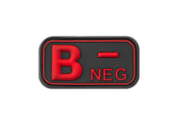 JTG Bloodtype Rubber Patch B Neg