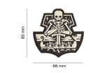 JTG Ghost Ship Skull Rubber Patch