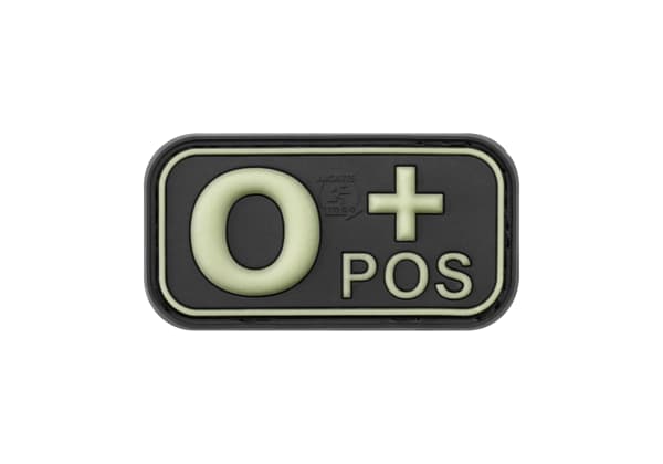 JTG Bloodtype Rubber Patch 0 Pos
