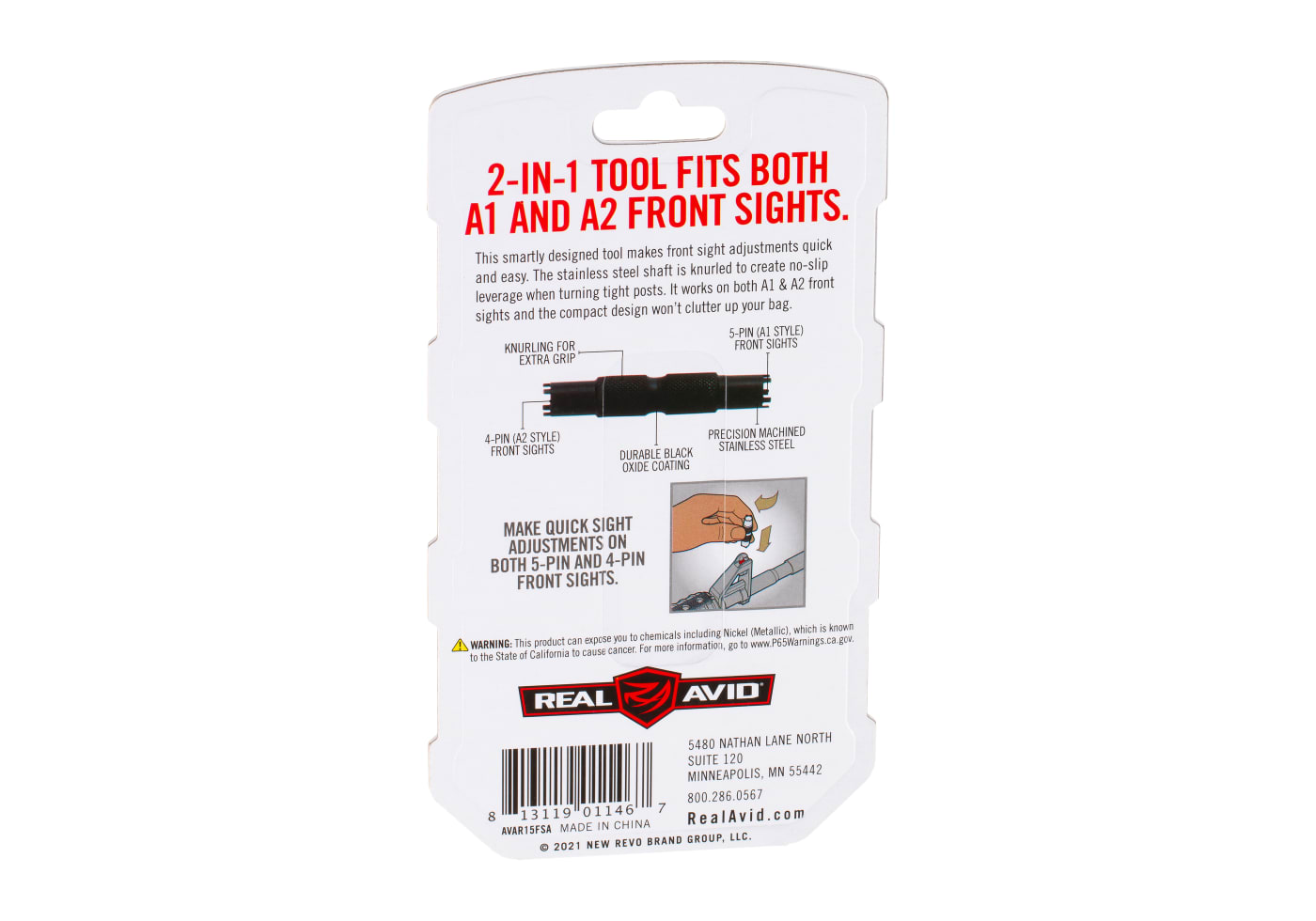 Real Avid AR-15 Front Sight Tool