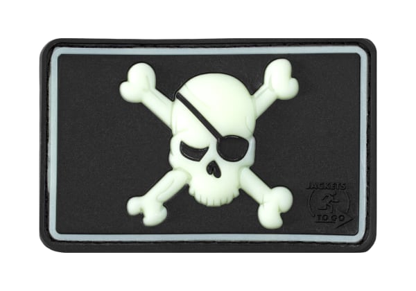 JTG Pirate Skull Rubber Patch