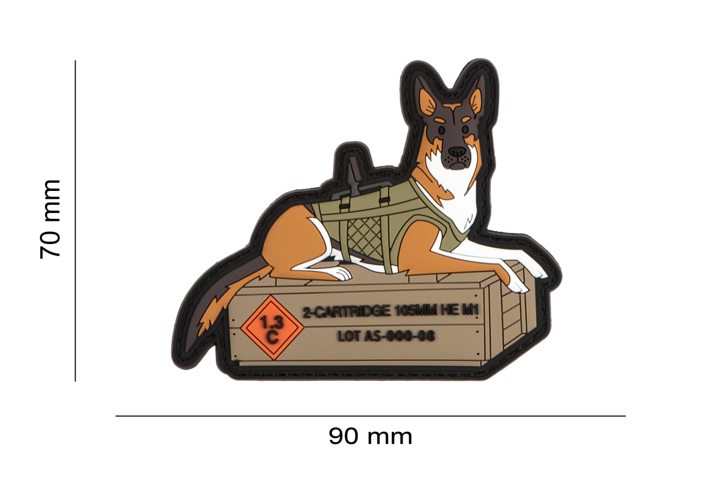 Airsoftology German Shepard Tactical Dog Patch
