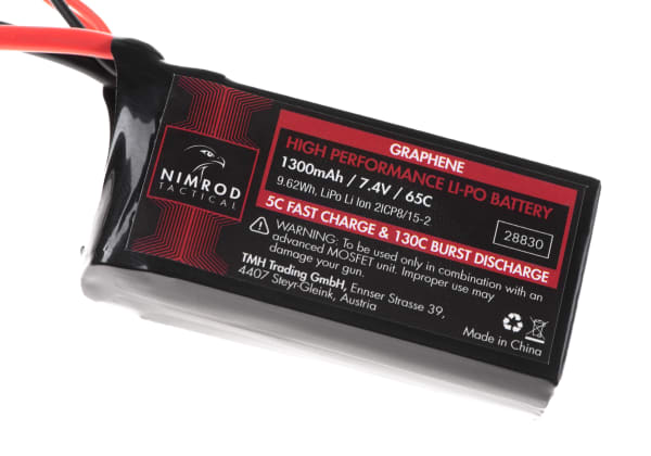 Nimrod Lipo 7.4V 1300mAh 65C Graphene Mini / PEQ Type