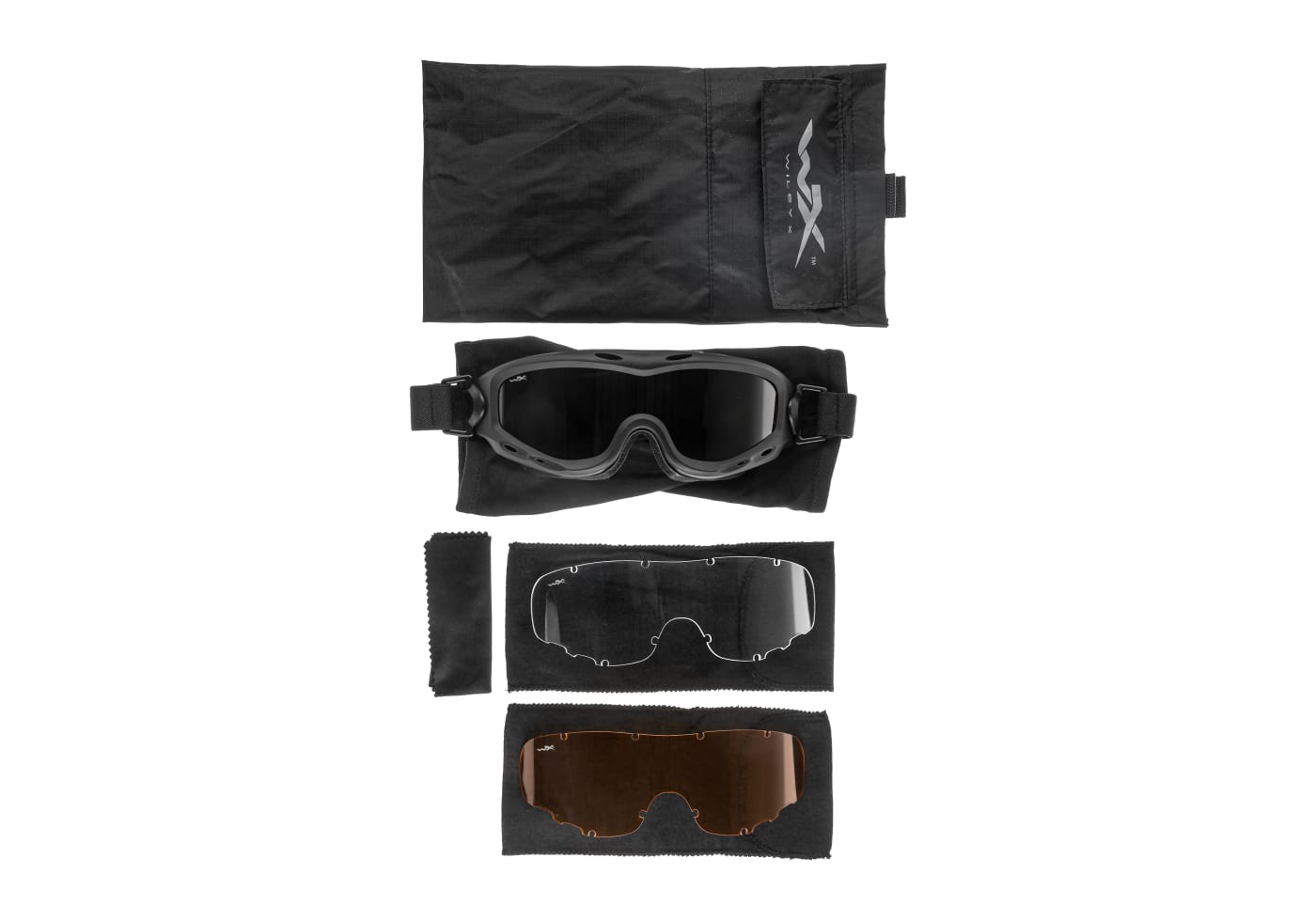 Wiley X Spear Goggle Grey / Clear / Light Rust