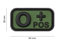 JTG Bloodtype Rubber Patch 0 Pos