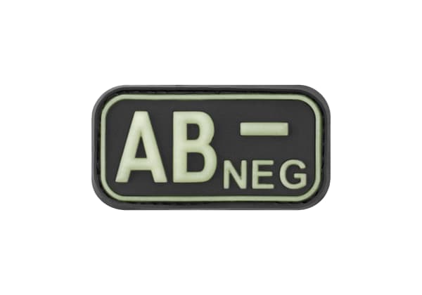 JTG Bloodtype Rubber Patch AB Neg