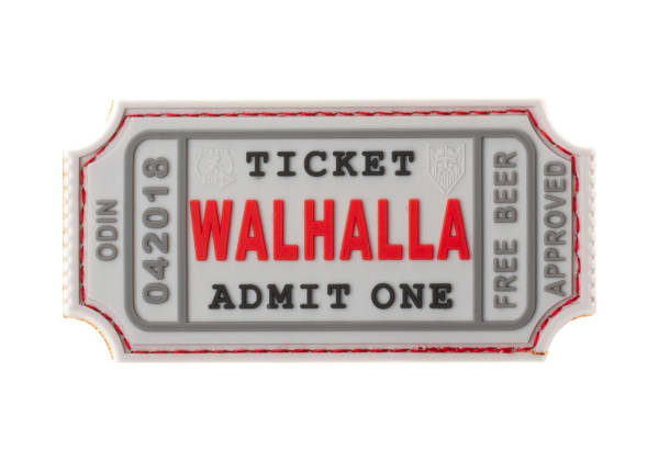 JTG Large Walhalla Ticket Rubber Patch