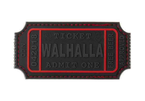JTG Large Walhalla Ticket Rubber Patch