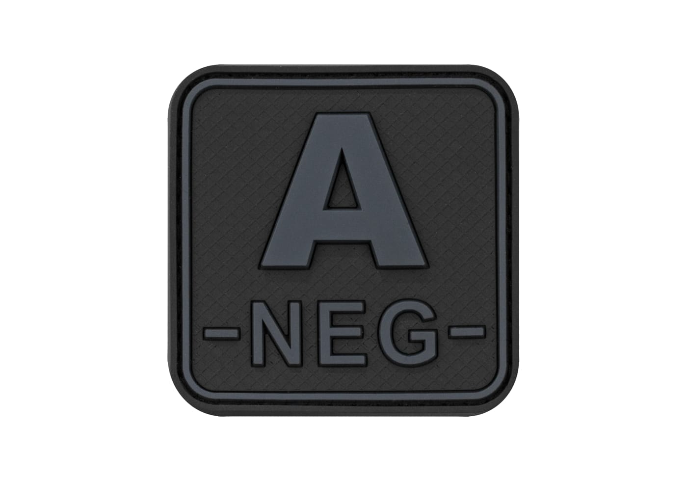 JTG Bloodtype Square Rubber Patch A Neg