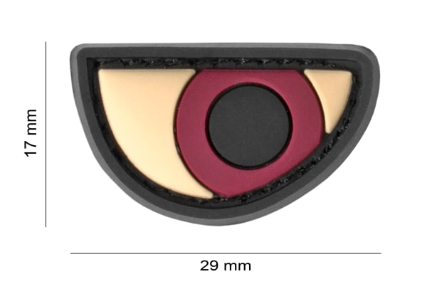 JTG Angry Eyes Rubber Patch