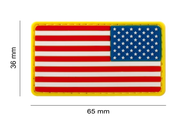 JTG US Flag Rubber Patch Reversed