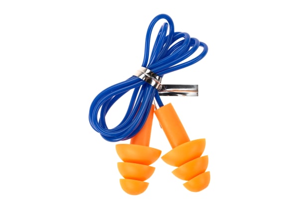 Earmor MaxDefense Silicone Cord Ear Plugs NRR28 100 Pairs Box