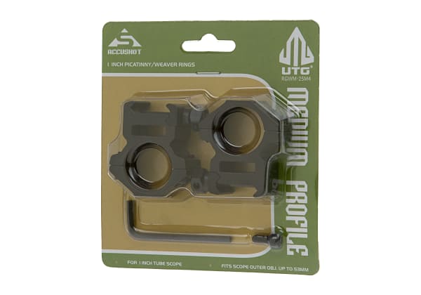 Leapers 25.4mm Mount Rings Medium