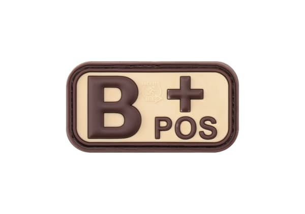 JTG Bloodtype Rubber Patch B Pos