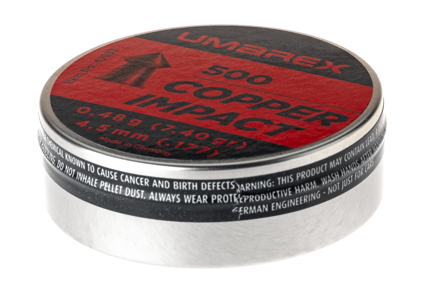 Walther 4.5mm Pointed Waisted Copper Pellets 0.46g 500rds