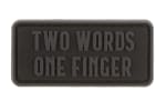 JTG Two Words One Finger Rubber Patch