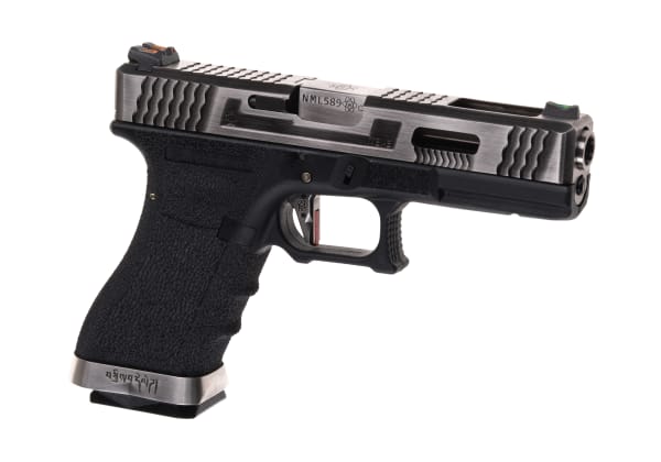 WE G-Force 17 SV Silver Barrel Metal Version GBB