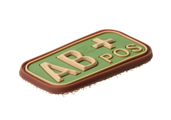 JTG Bloodtype Rubber Patch AB Pos