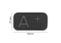 JTG Bloodtype Rubber Patch A Pos