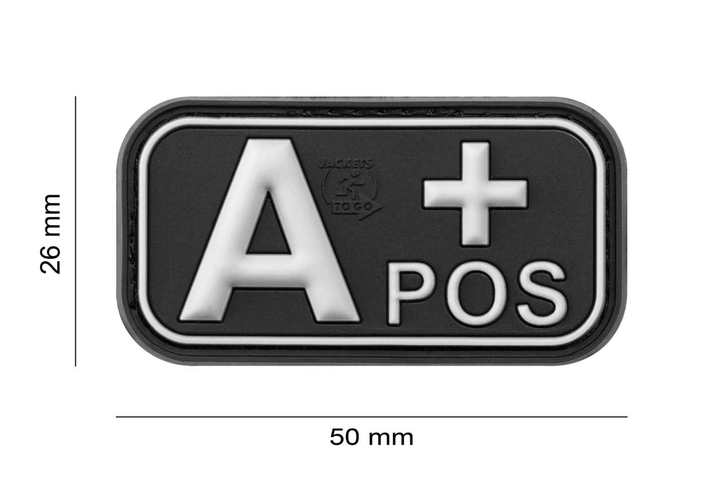 JTG Bloodtype Rubber Patch A Pos