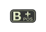 JTG Bloodtype Rubber Patch B Pos