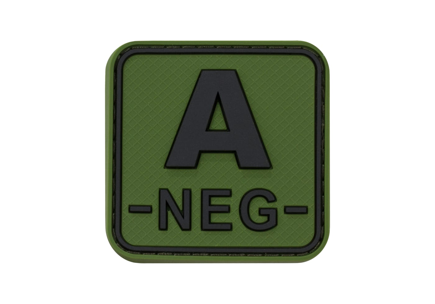 JTG Bloodtype Square Rubber Patch A Neg
