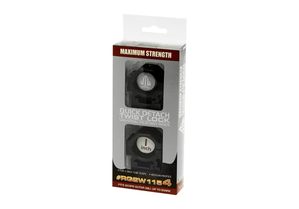 Leapers 25.4mm CNC Mount Rings Medium