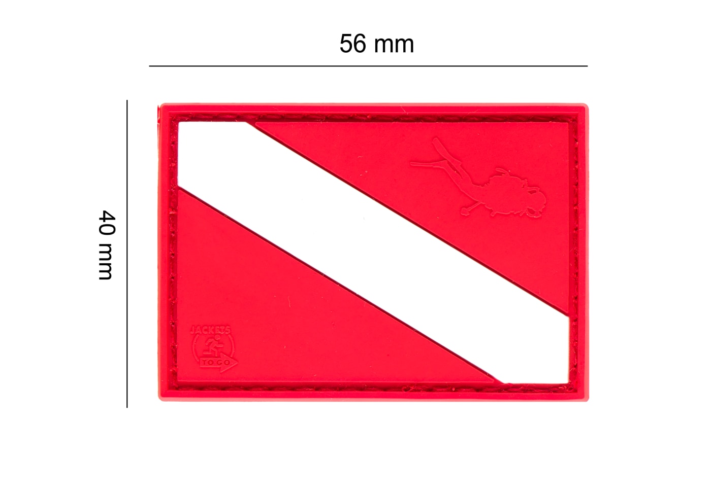 JTG Diver Down Flag Rubber Patch