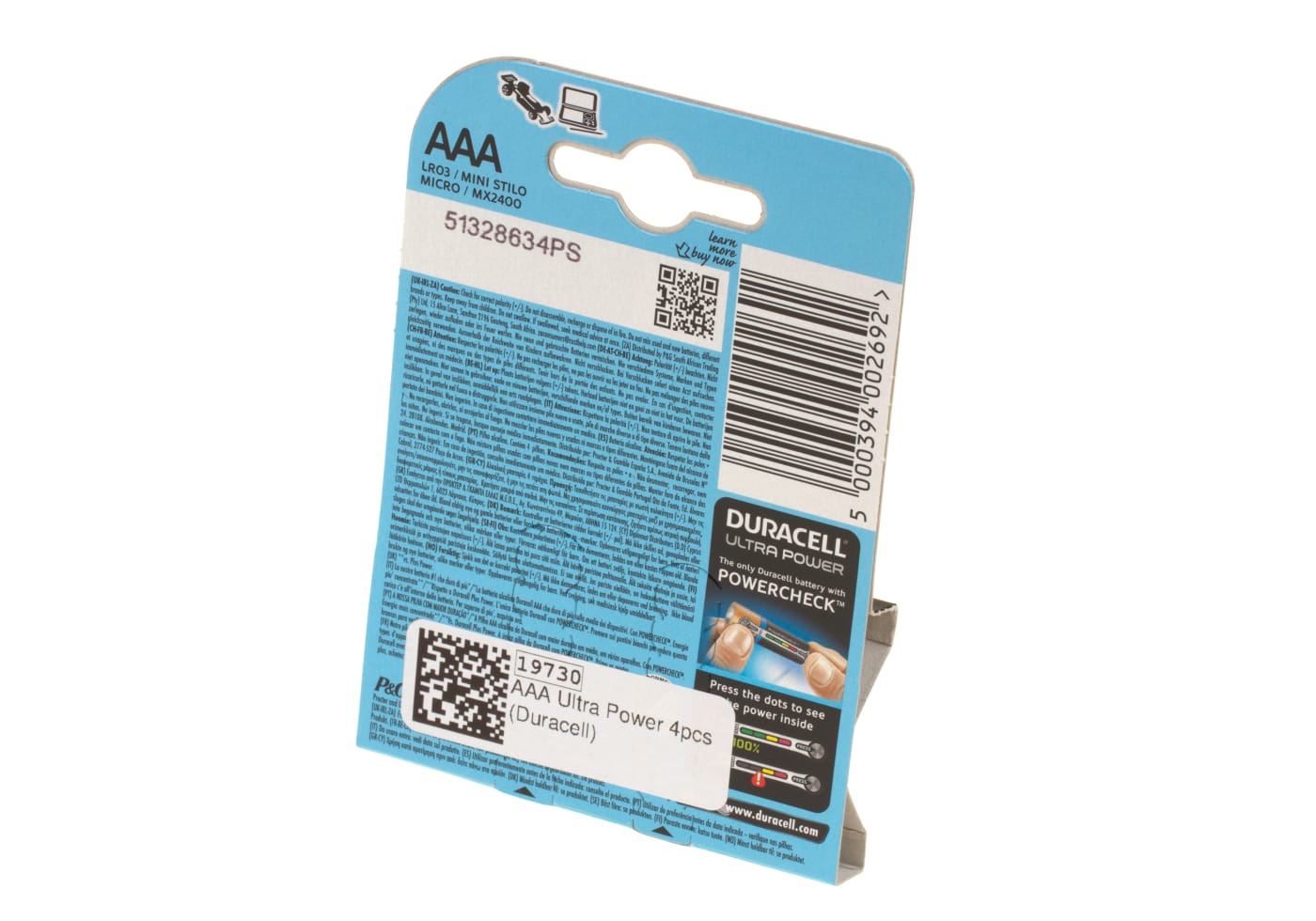 Duracell AAA Ultra Power 4pcs