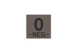 Clawgear 0 Neg Bloodgroup Patch